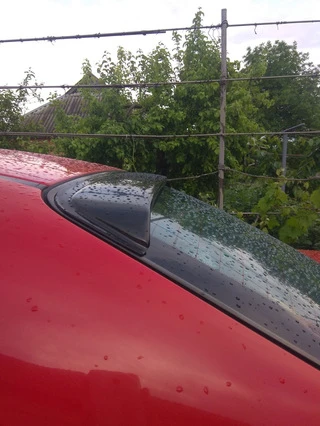 Задній дашок (DDU, ABS-пластик) матова для Chevrolet Aveo T200 2002-2008 рр