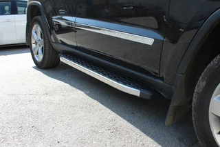 Бокові пороги BlackLine (2 шт., Алюміній) для Jeep Grand Cherokee WK2 2010-2021 рр