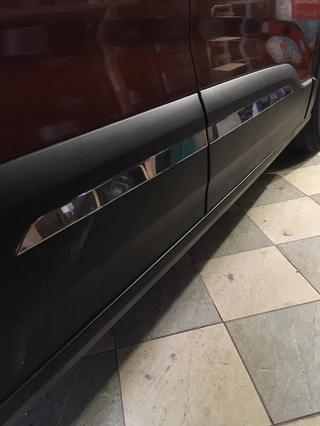 Накладки на молдинг дверей (нерж.) OmsaLine - Італійська нержавійка для Peugeot Partner/Rifter 2019- рр