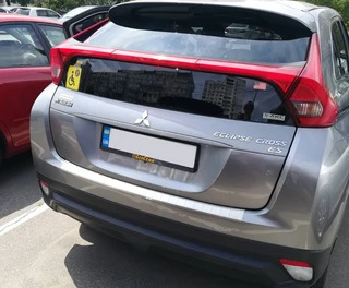 Накладка на задній бампер (OmsaLine, нерж.) для Mitsubishi Eclipse Cross