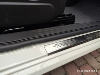 Накладки на пороги 500 (Carmos, 2 шт, нерж) для Fiat 500/500L