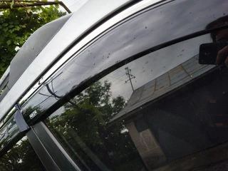 Вітровики з хромом (4 шт, Niken) для Kia Sportage 2004-2010 рр