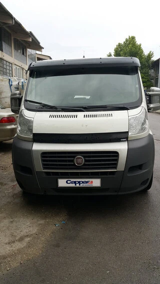 Козирьок на лобове скло (чорний глянець, 5мм) для Fiat Ducato 2006-2025 рр