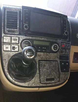 Накладки на панель Титан для Volkswagen T5 Multivan 2003-2010 рр