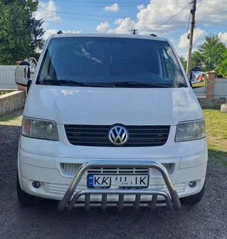 Накладки на дзеркала (2 шт) Carmos - Хромований пластик для Volkswagen T5 Transporter 2003-2010 рр