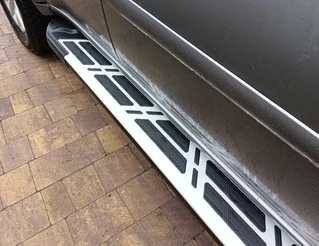 Бокові пороги Sunrise (2 шт., алюміній) для Mitsubishi Pajero Sport 2008-2015 рр