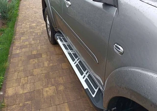 Бокові пороги Sunrise (2 шт., алюміній) для Mitsubishi Pajero Sport 2008-2015 рр