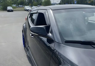 Накладки на дзеркала із вирізом під поворот BMW-style (2 шт) для Hyundai Veloster 2011-2017рр