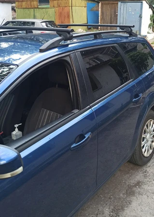 Перемички на звичайні рейлінги під ключ Bold Bar V1 (2 шт) Чорні для Ford Focus II 2008-2011 рр