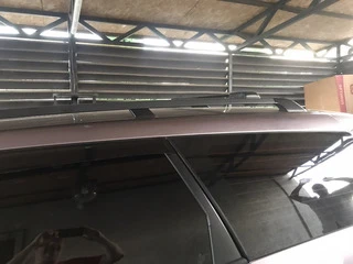 Перемички на звичайні рейлінги під ключ (2 шт) Сірий для Mitsubishi Grandis 2003-2011 рр