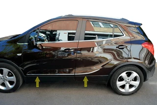 Молдинг дверей Tit-designs (нерж) для Opel Mokka 2012-2021 рр