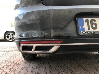 Накладки на глушник Carmos SD/SW (2019-2025, 3 шт, нерж) для Volkswagen Passat B8 рр