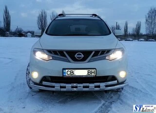 Передній захист ST015 (нерж) для Nissan Murano 2008-2014 рр