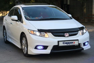 Дефлектор капоту (EuroCap) для Honda Civic Sedan IX 2011-2016 рр