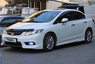 Дефлектор капоту (EuroCap) для Honda Civic Sedan IX 2011-2016 рр