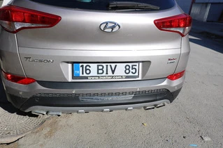 Накладка на задній бампер EuroCap 2016-2018 (ABS) для Hyundai Tucson TL рр