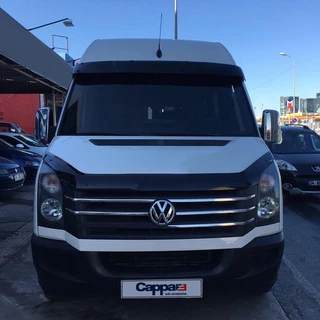 Козирок на лобове скло на рамі V2 (чорний глянець, 5мм) для Volkswagen Crafter 2006-2016 рр
