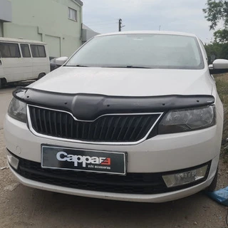 Дефлектор капота (EuroCap) для Skoda Rapid 2012-2019 рр