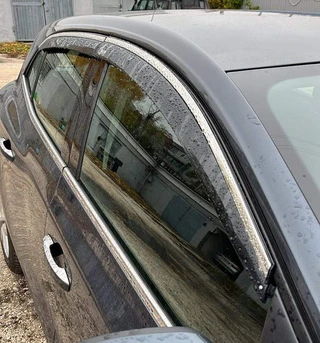 Вітровики з хромом HB (4 шт, Niken) для Renault Megane IV 2016-2025 рр