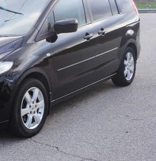 Накладки на арки (4 шт, чорні) 2005-2008, Металеві для Mazda 5