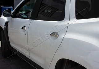 Накладки на ручки (4 шт., нерж.) Carmos - Турецька сталь для Dacia Duster 2018-2024 рр