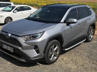 Бокові пороги Fullmond (2 шт., алюміній) для Toyota Rav 4 2019- рр