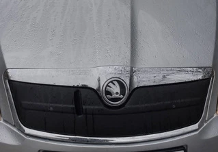 Зимова накладка на решітку (верхня) Матова для Skoda Octavia II A5 2010-2013рр