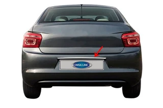 Накладки над номером (нерж.) для Citroen C-Elysee