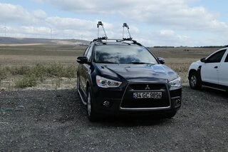 Бокові пороги Tayga Grey (2 шт., алюміній) для Mitsubishi Outlander 2006-2012рр