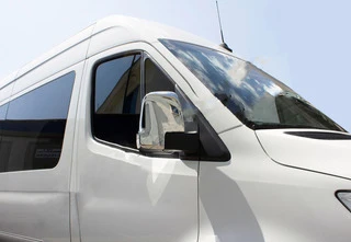 Накладки на дзеркала (2 шт., нерж) Carmos - Турецька сталь для Mercedes Sprinter W907/W910 2018- рр