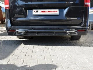 Накладка на задній бампер V2 (під фарбування) для Mercedes Vito / V-class W447 2014- рр