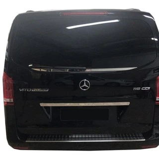 Кромка заднього скла (мале скло) (нерж) Carmos - Турецька сталь для Mercedes Vito / V-class W447 2014- рр