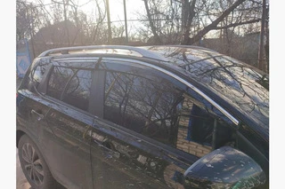 Вітровики з хромом (4 шт., Sunplex Chrome) для Nissan Qashqai 2010-2014рр