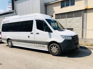 Комплект порогів (під фарбування) L3 - Long (під тюнінг бампер) для Mercedes Sprinter W907/W910 2018- рр