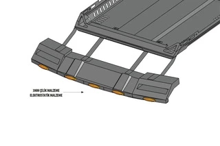 Козирок лобового скла під багажник DAKAR (LED) для Volkswagen Amarok 2010-2022 рр