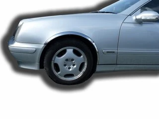Накладки на арки (4 шт, нерж) для Mercedes CLK W208 1997-2002 рр