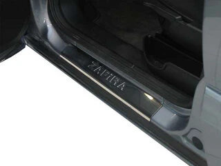 Накладки на пороги OmsaLine (4 шт., нерж.) для Opel Zafira B 2005-2011 рр