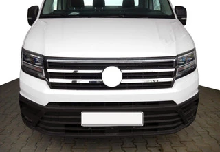 Накладки на решітку (4 шт, нерж) OmsaLine - Італійська нержавійка для Volkswagen Crafter 2016- рр