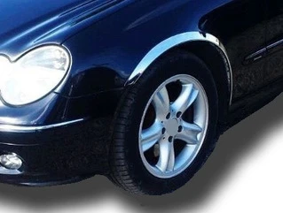 Накладки на арки (4 шт, нерж) для Mercedes CLK W208 1997-2002 рр