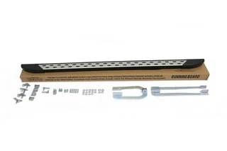 Бокові пороги DOT-Line (2 шт., Алюм.) Довга база для Mercedes Sprinter W907/W910 2018- рр