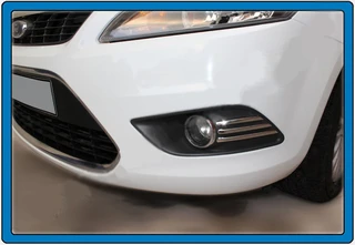 Хром накладки на противотуманки (6 част., нерж.) для Ford Focus II 2008-2011 рр