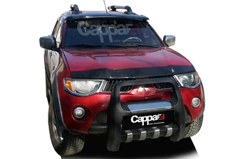 Козирьок на лобове скло (чорний, на рамі) для Mitsubishi L200 2006-2015 рр