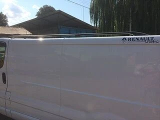 Рейлінги чорні Коротка, чавунні ніжки для Renault Trafic 2001-2015 рр