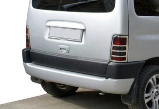 Накладка на стопи (2 шт, нерж.) Carmos - турецька сталь для Peugeot Partner 1996-2008 рр