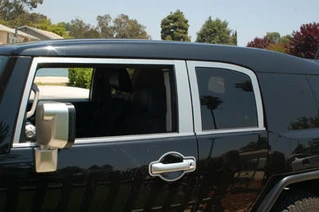 Комплект молдингів на вікна (нержавійка, 16 шт) для Toyota FJ Cruiser