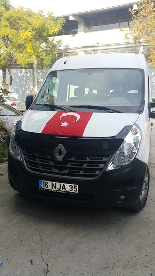 Дефлектор капота 2015-2019 (EuroCap) для Renault Master рр