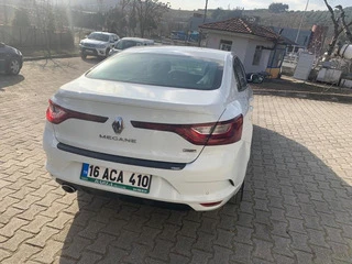 Накладка на задній бампер EuroCap (Sedan, ABS) для Renault Megane IV 2016-2025 рр