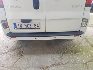 Накладка на задній бампер EuroCap (ABS) для Opel Vivaro 2001-2015 рр