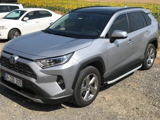 Бокові пороги Fullmond (2 шт., алюміній) для Toyota Rav 4 2019- рр