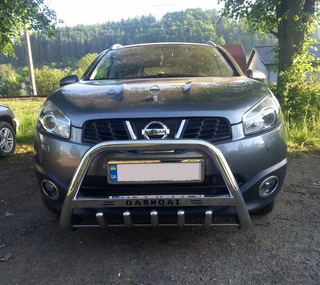Кенгурятник WT003 (нерж.) 60 мм для Nissan Qashqai 2007-2010 рр